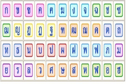 44 phụ âm tiếng Thái